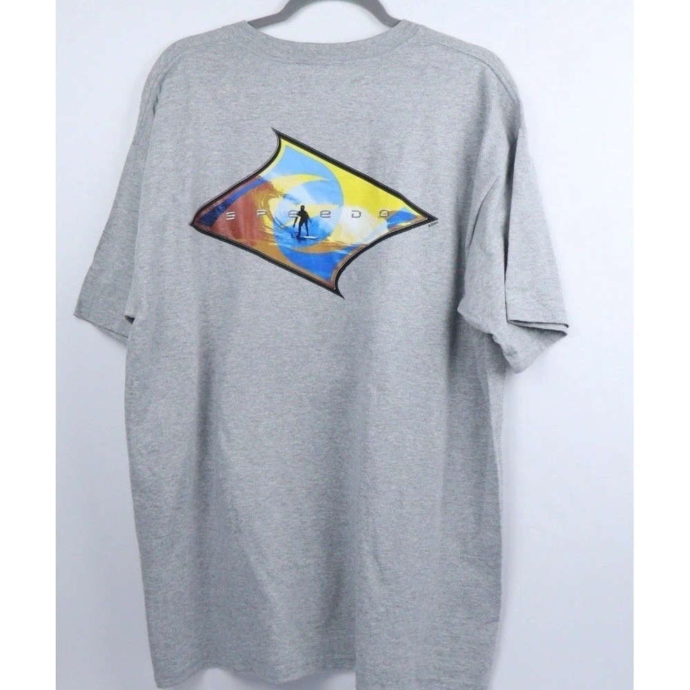 Y2K‎ 2003 Speedo Surfer Surfing Graphic T-shirt Men XL Classic America NOS NWT